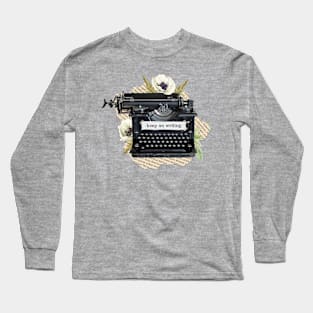 Typewriter Design - Young Writer Gift T shirt Long Sleeve T-Shirt